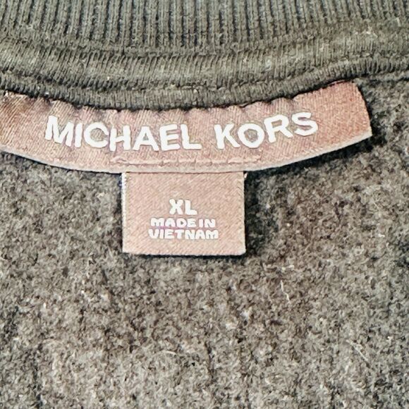 Michael Kors Sweatshirt Men’s Sz.X-Large Black White Pullover Crew Neck - Picture 3 of 9
